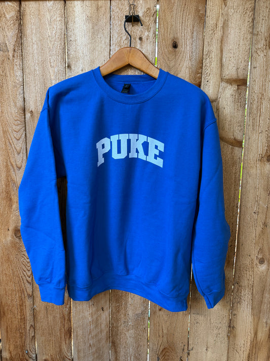 Puke Duke unisex crewneck sweatshirt