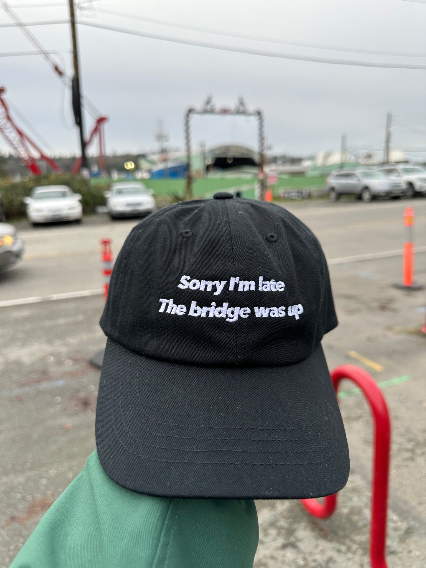 Sorry I'm late, the bridge was up hat