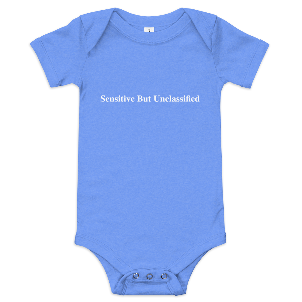 Sensitive But Unclassified baby short sleeve one piece