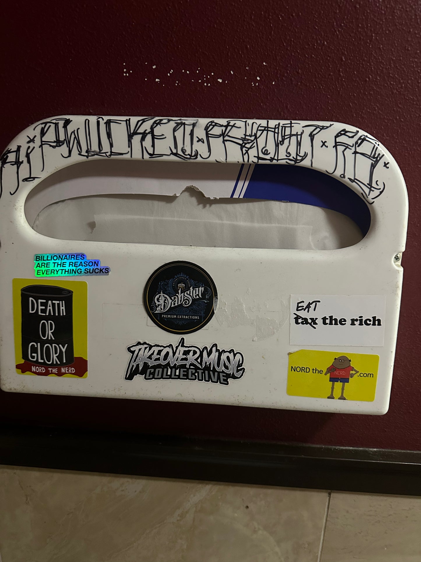 Billionaires are the reason everything sucks hologram sticker