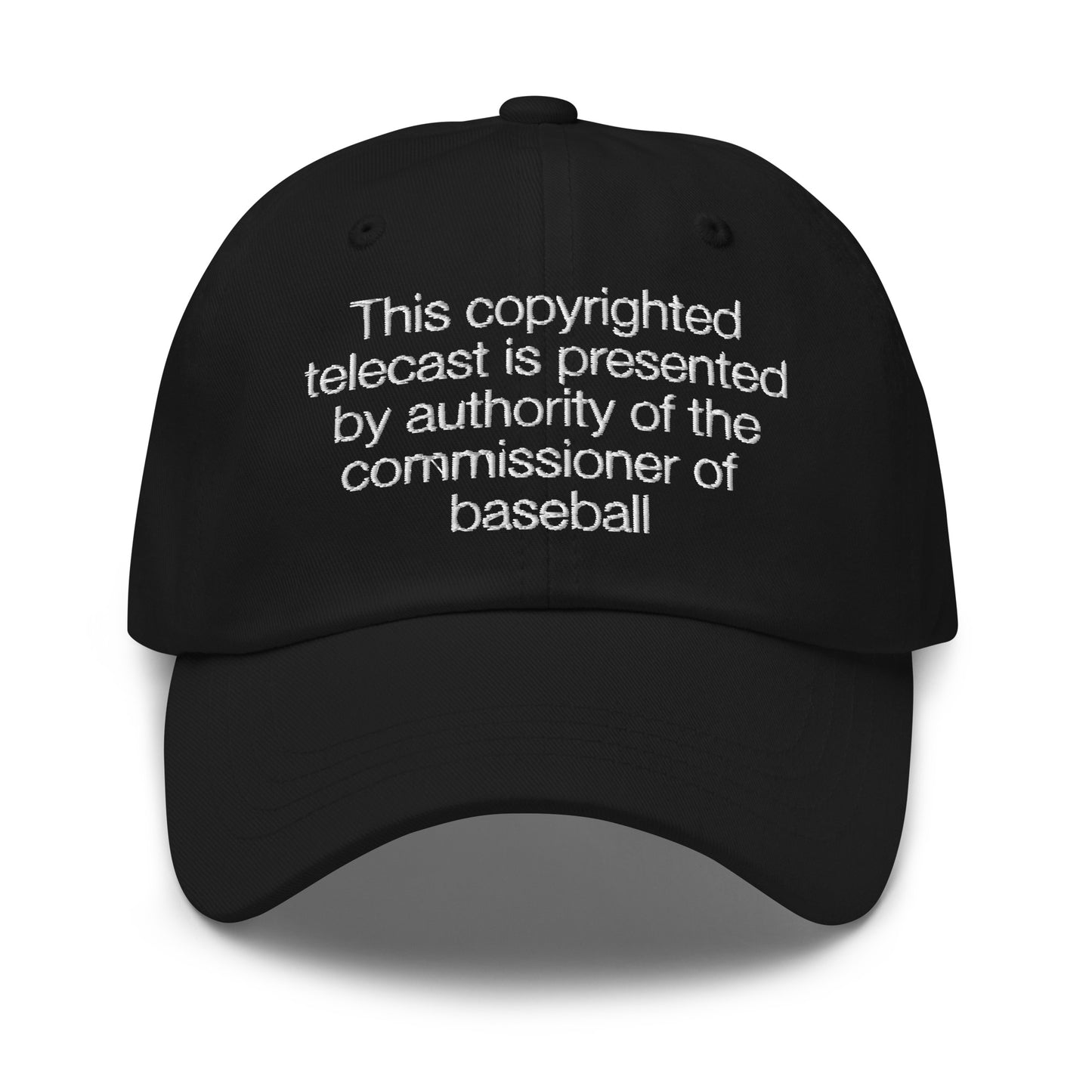 Baseball Commissioner Telecast hat