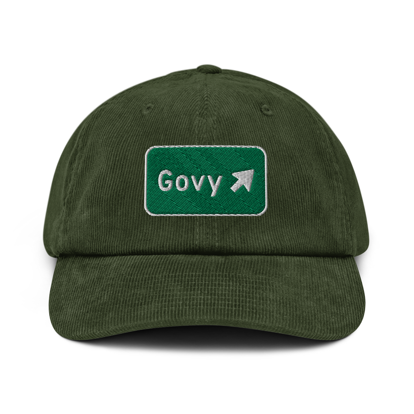 Govy road sign Corduroy hat