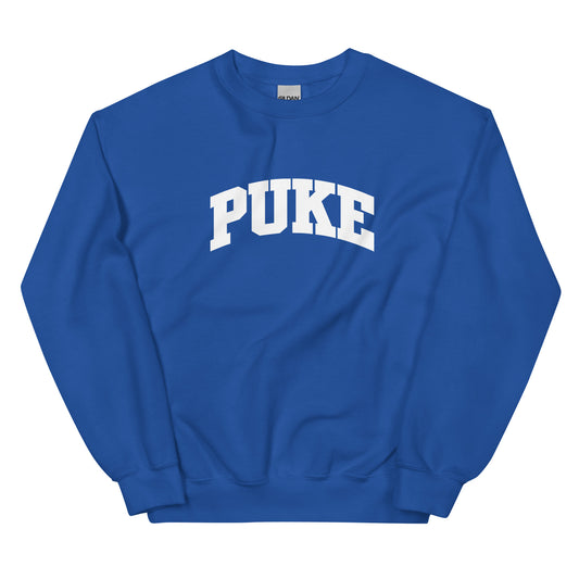 Puke Duke unisex crewneck sweatshirt