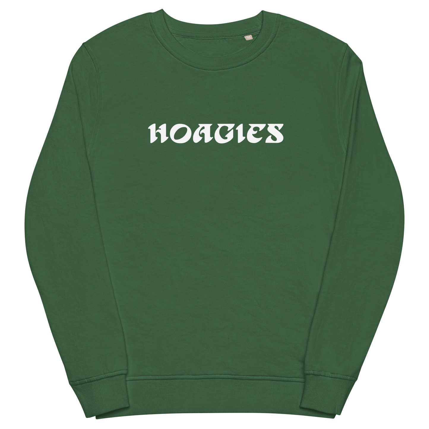 Hoagies Iggles Font organic sweatshirt