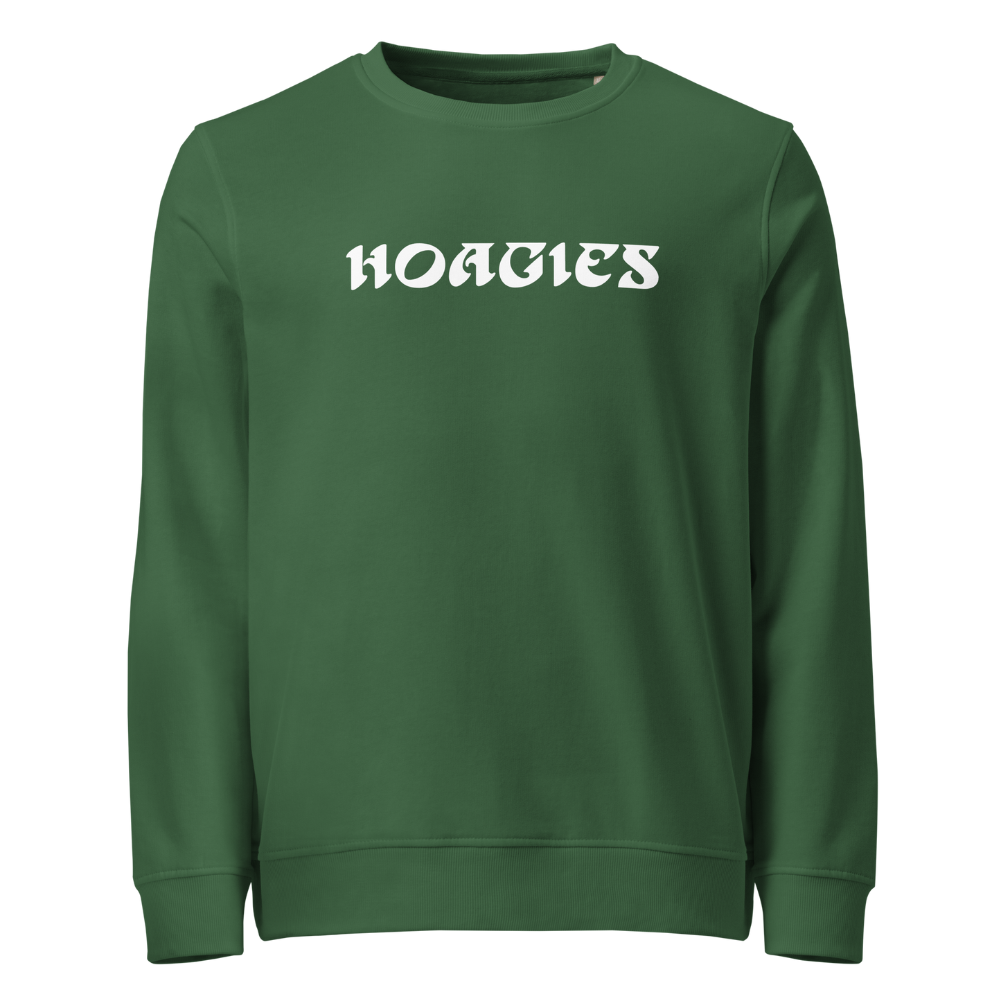 Hoagies Iggles Font organic sweatshirt