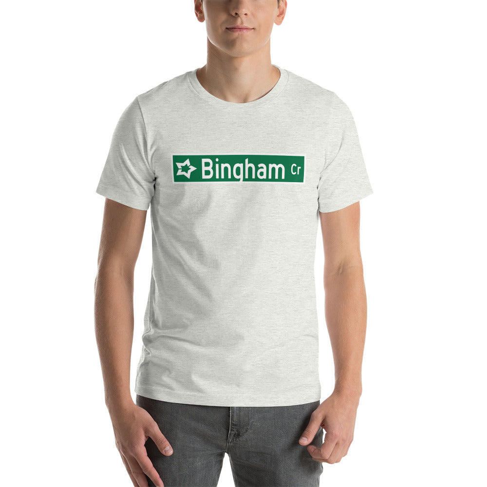 Bingham Circle new sign Unisex t-shirt