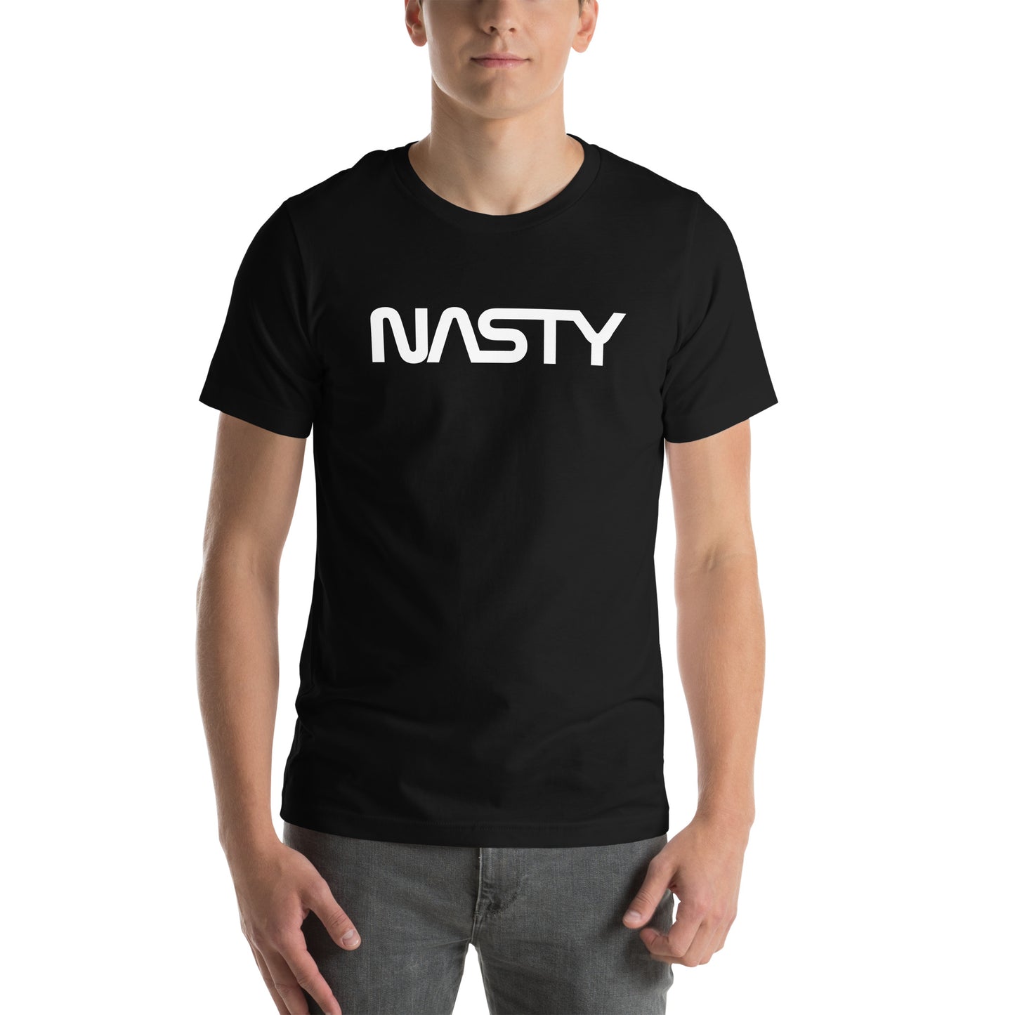 NASTY white logo unisex shirt