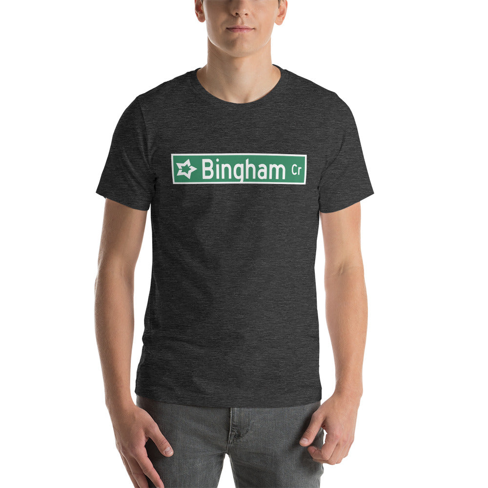 Bingham Circle new sign Unisex t-shirt