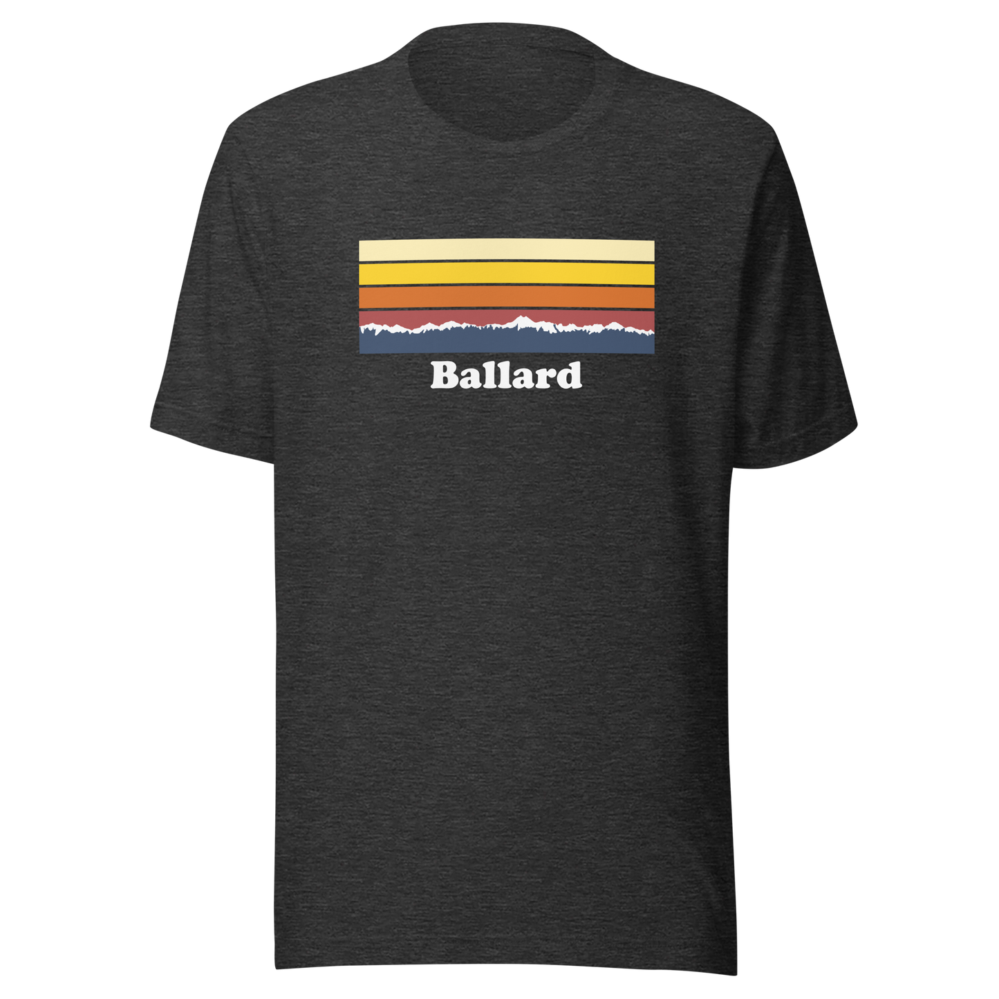 Ballard and the Olympic Mountains unisex t-shirt