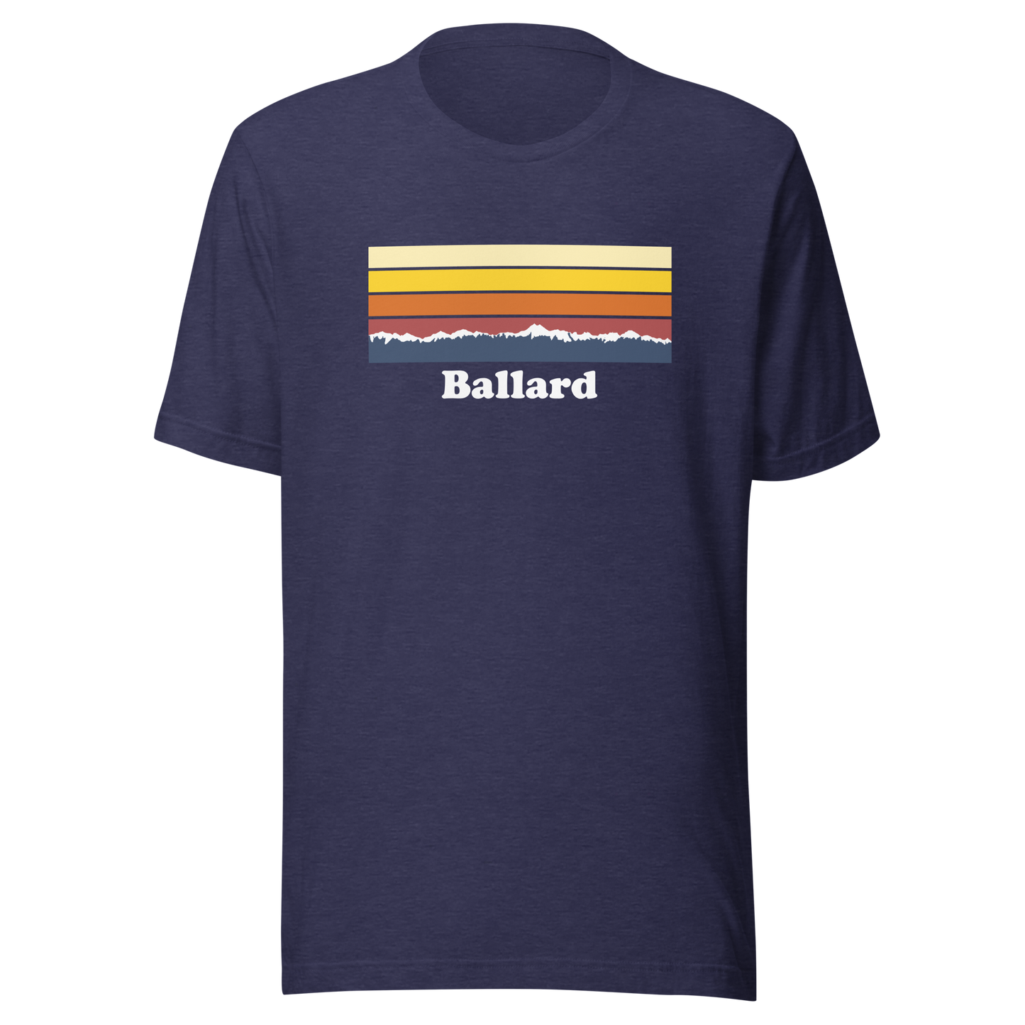 Ballard and the Olympic Mountains unisex t-shirt