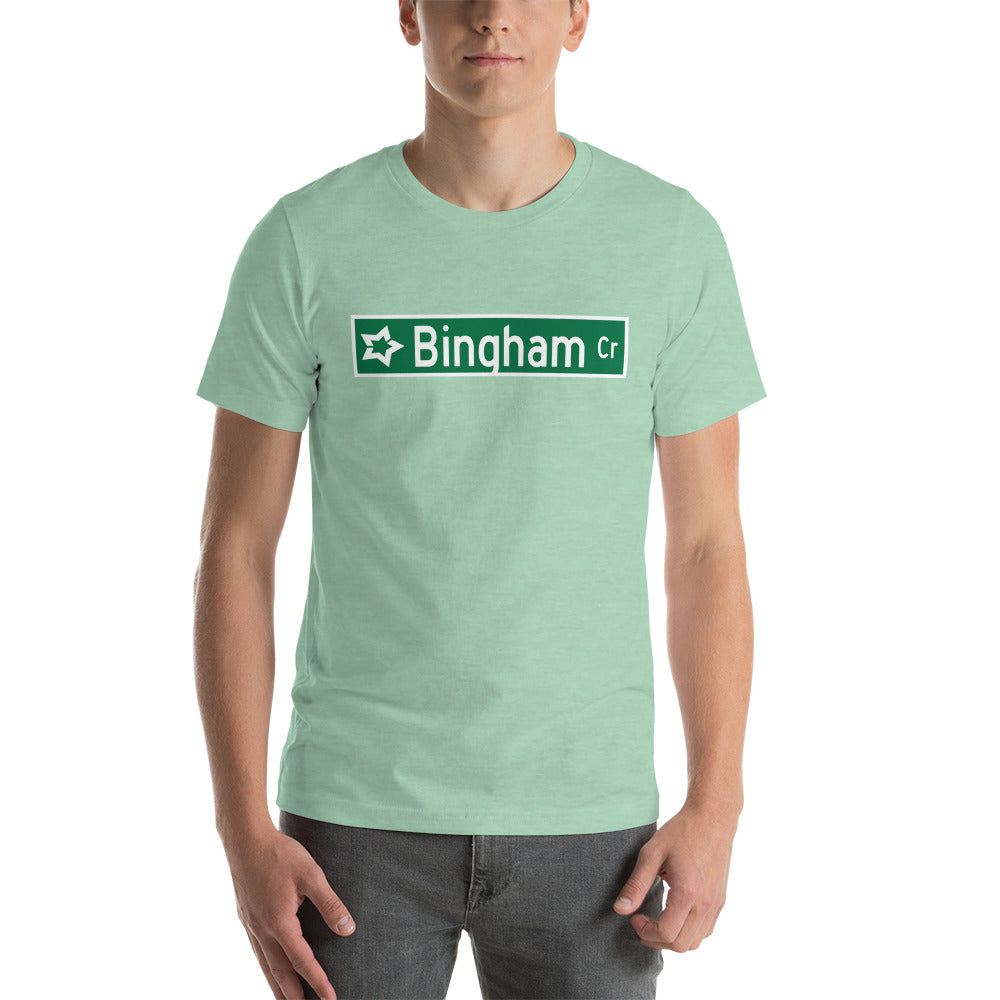Bingham Circle new sign Unisex t-shirt