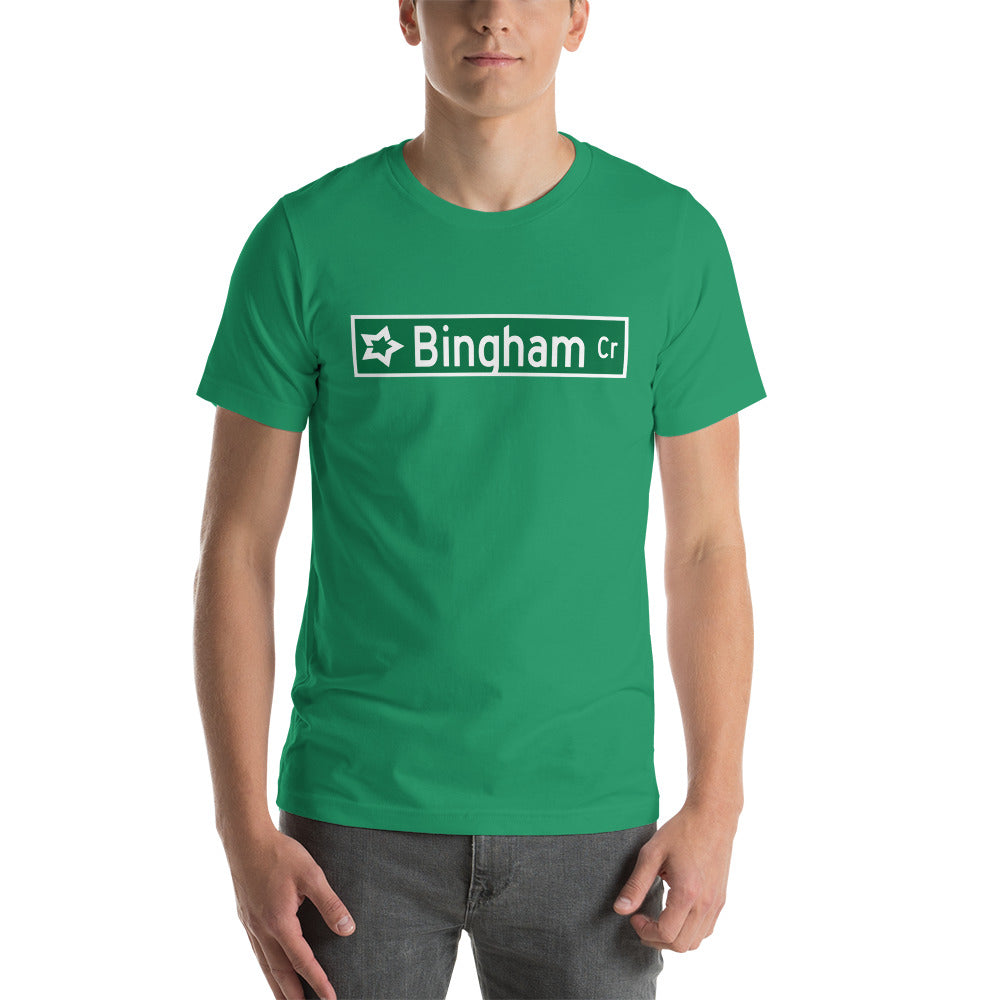 Bingham Circle new sign Unisex t-shirt