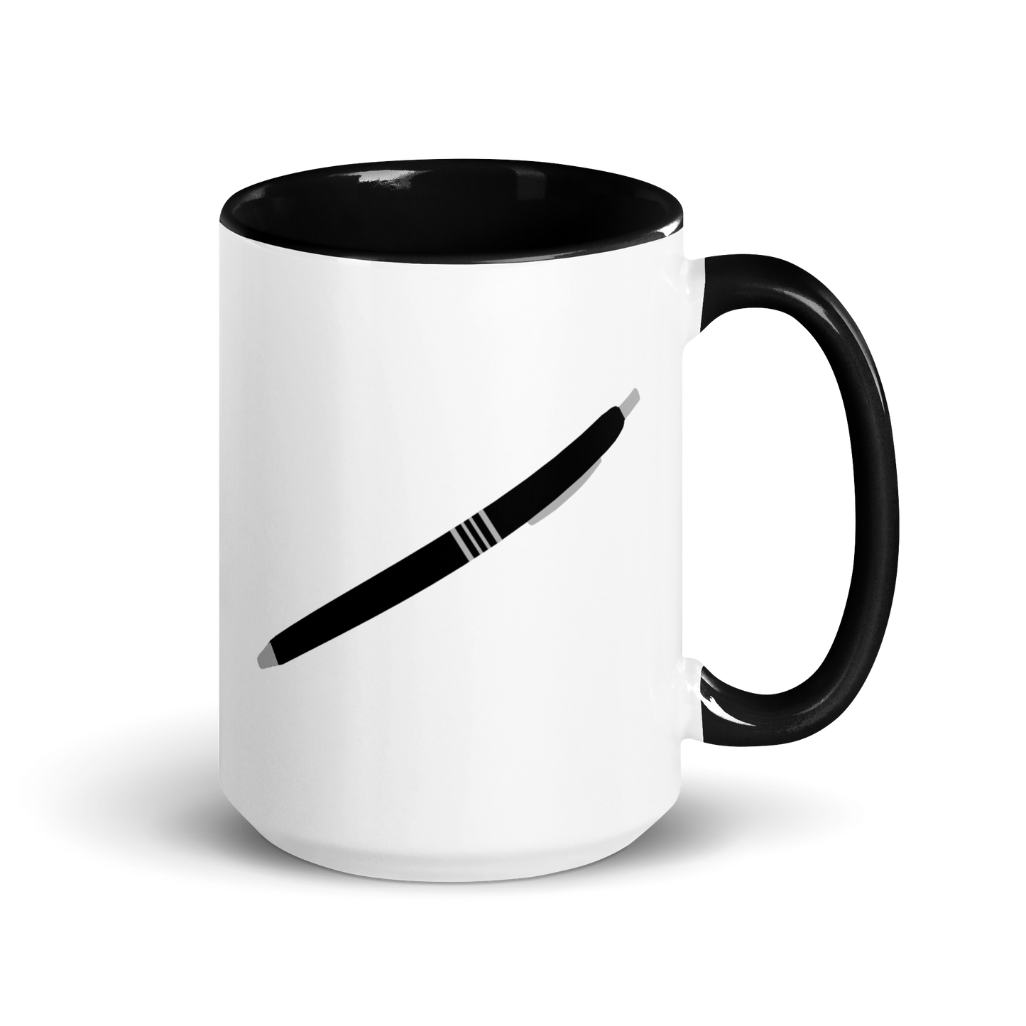 Government Pen Mug with Color Inside