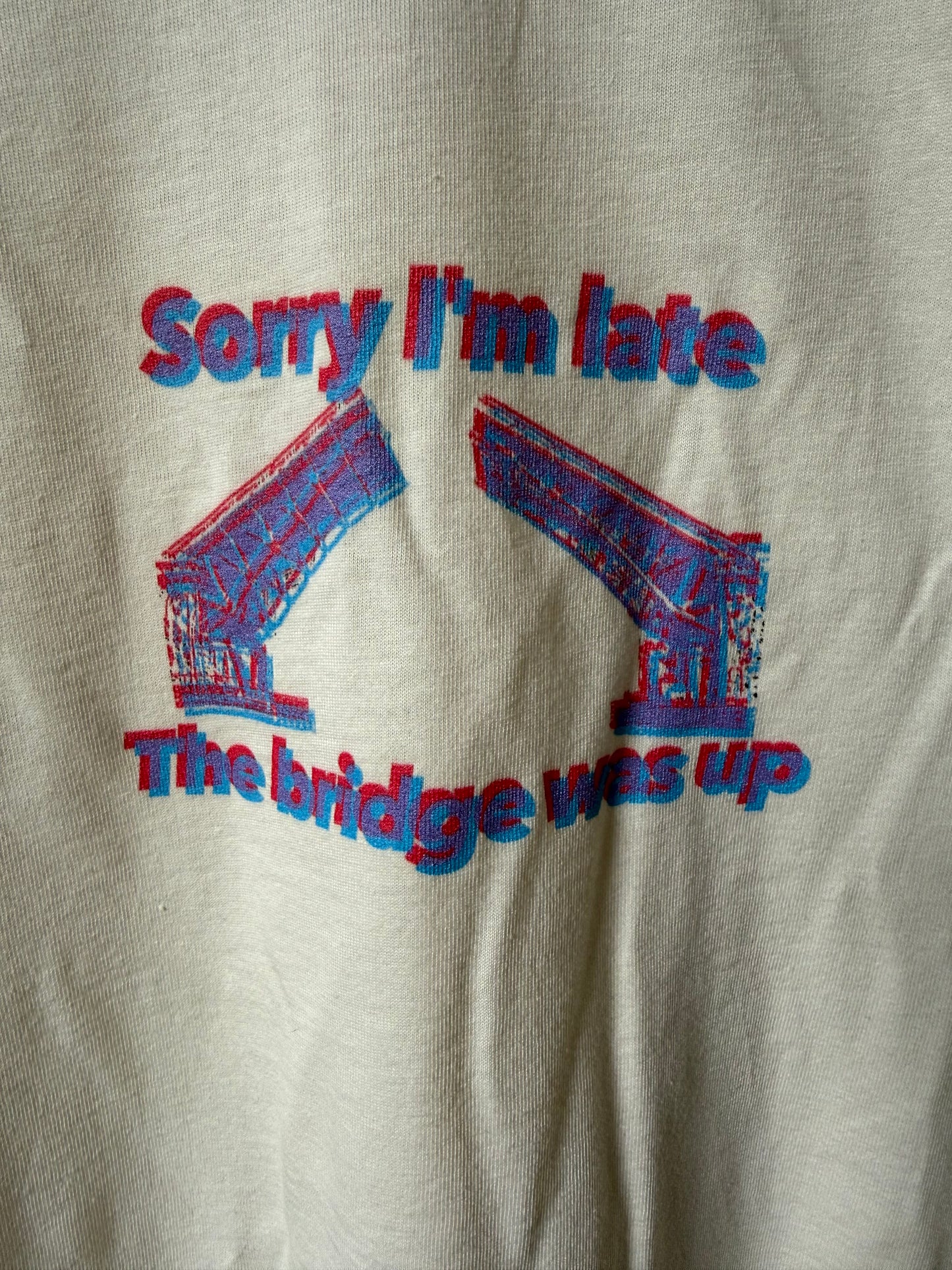 Bridge is up overlapping colors Unisex t-shirt