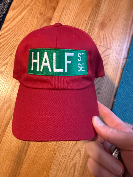 Half Street sign Nationals cap