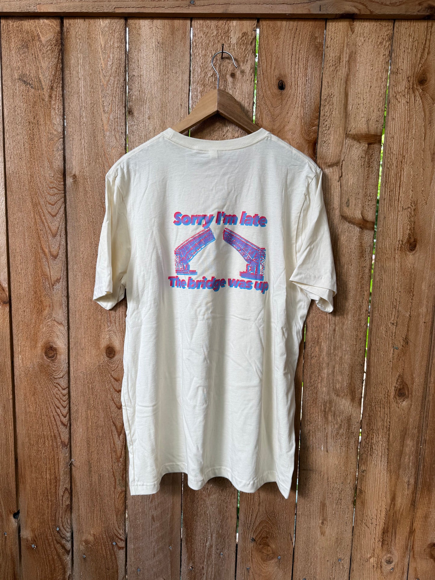 Bridge is up overlapping colors Unisex t-shirt