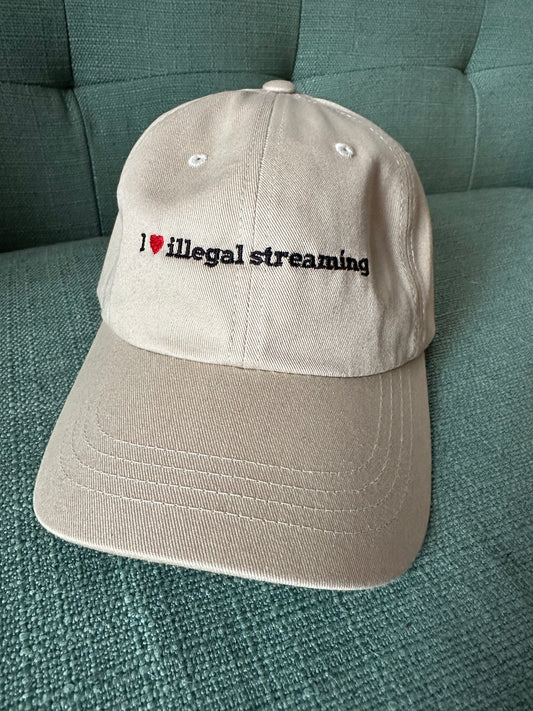 I heart illegal streaming hat