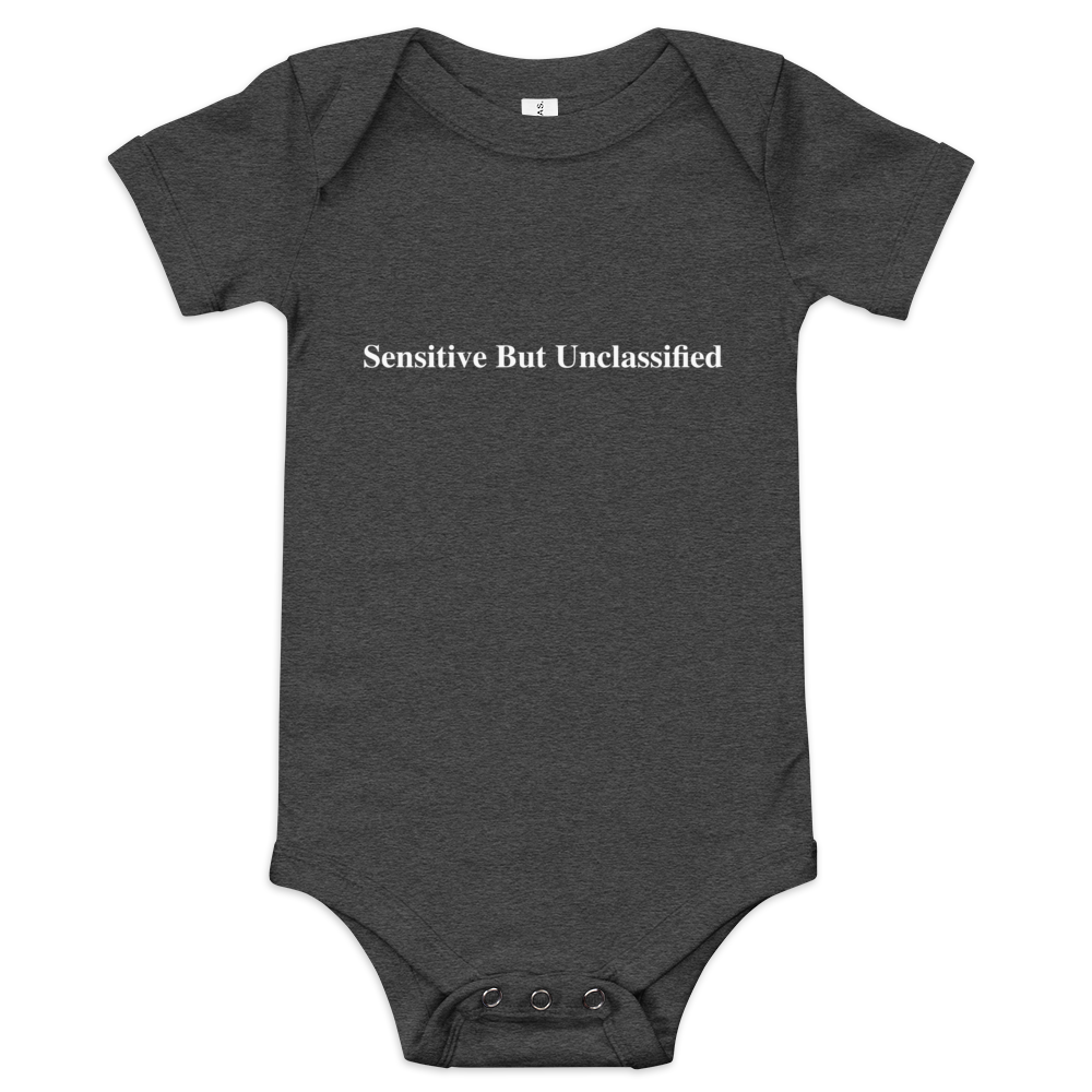 Sensitive But Unclassified baby short sleeve one piece