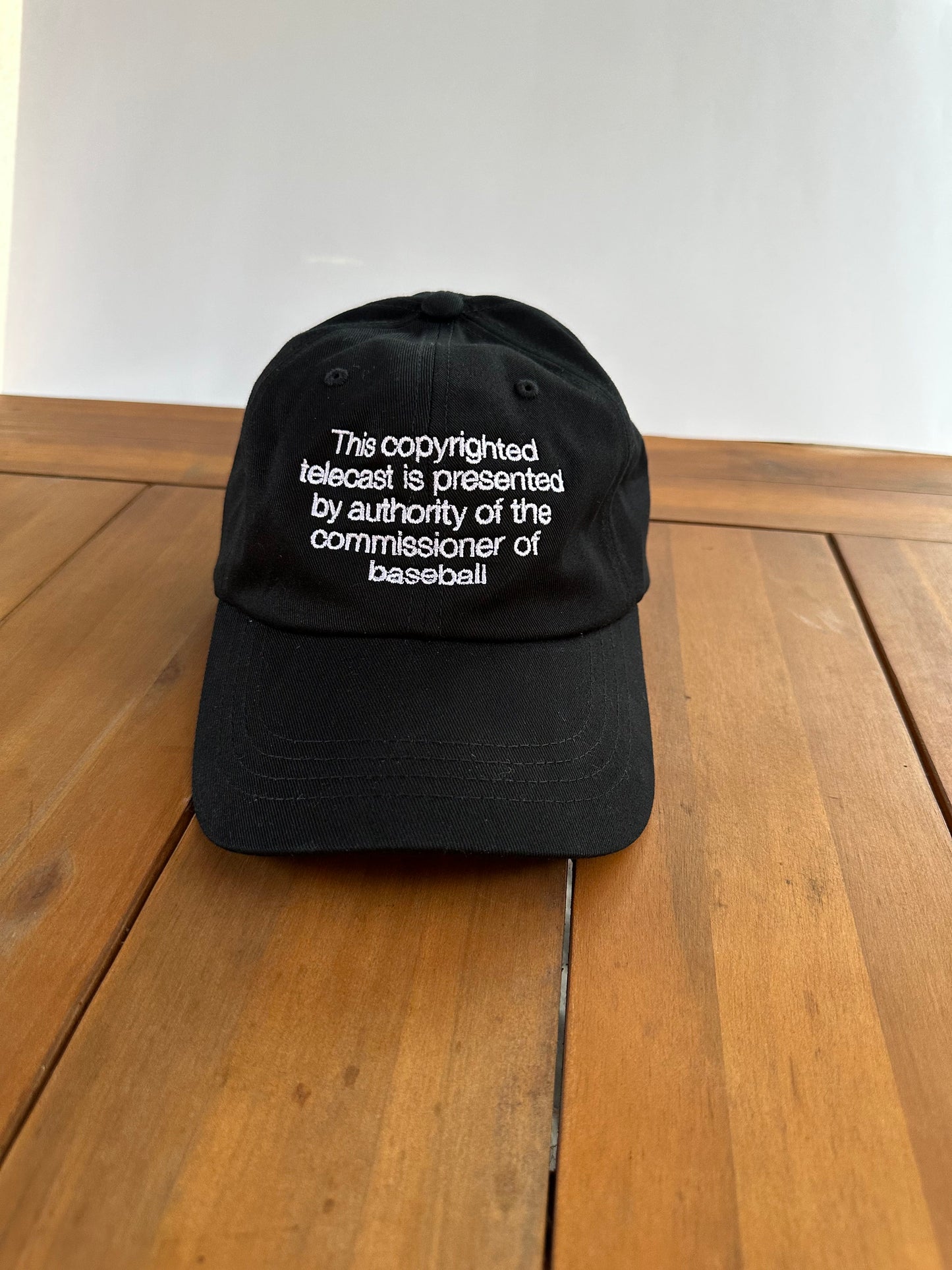 Baseball Commissioner Telecast hat