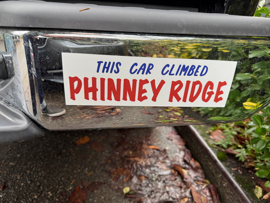 This car climbed Phinney Ridge car magnet