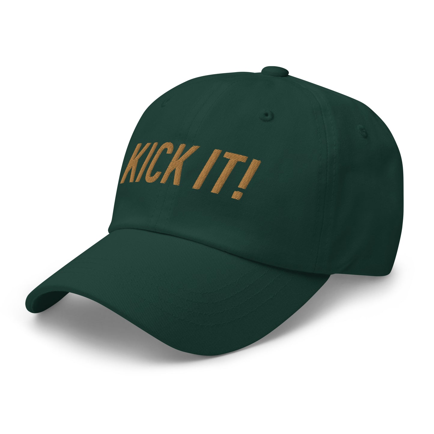 Kick It! Dad hat - Old Gold letters