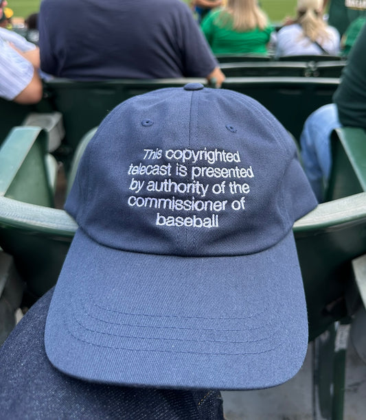 Baseball Commissioner Telecast hat