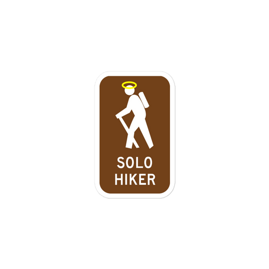Solo Hiker sticker