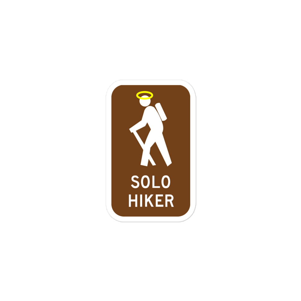 Solo Hiker sticker