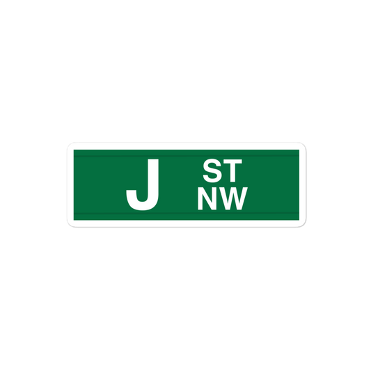 J Street sticker