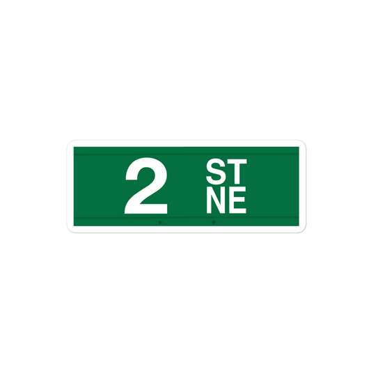 2nd Street NE sticker