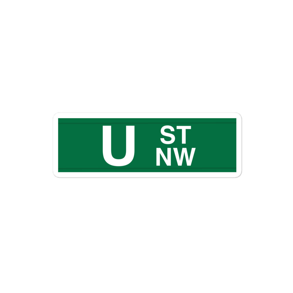 U Street NW sticker