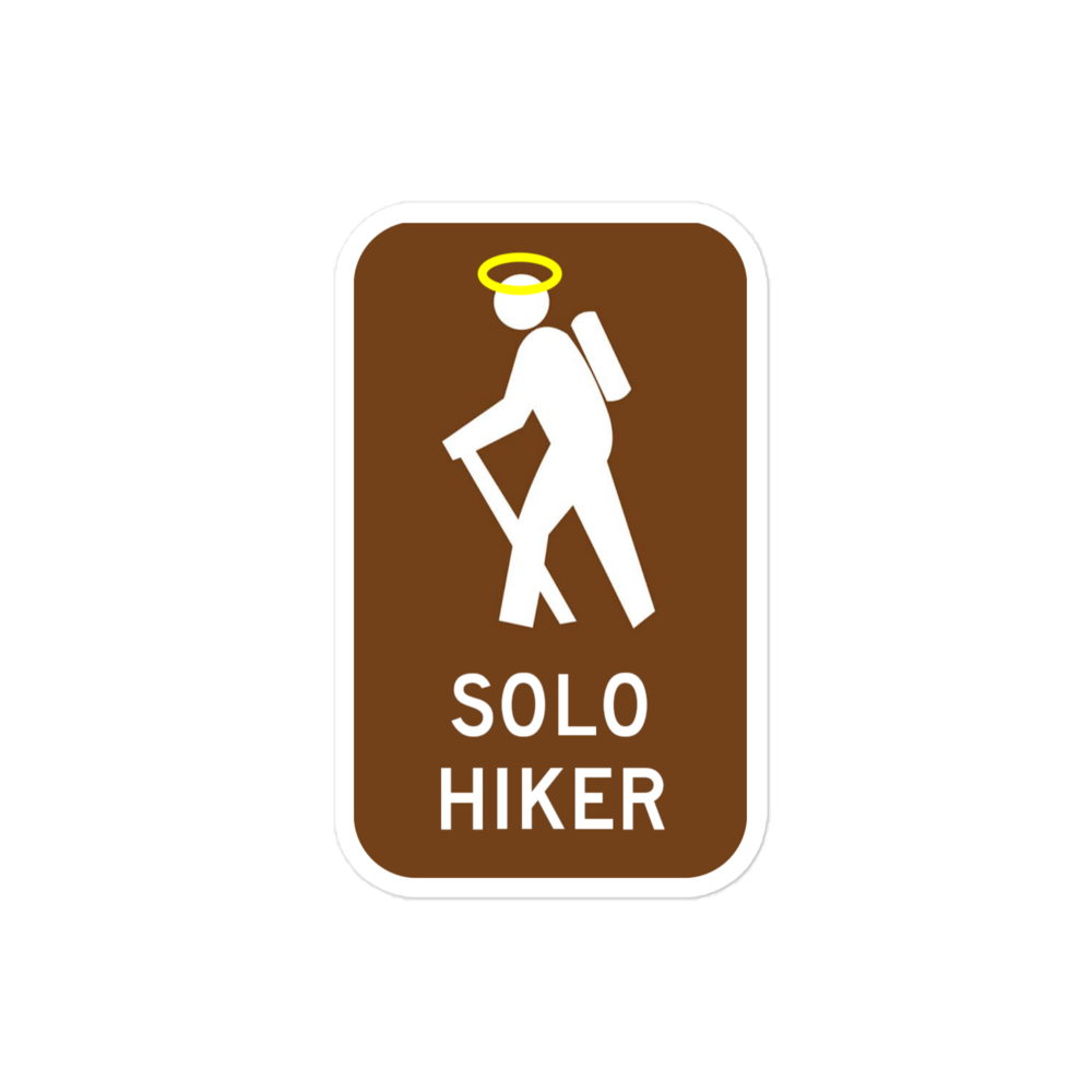 Solo Hiker sticker