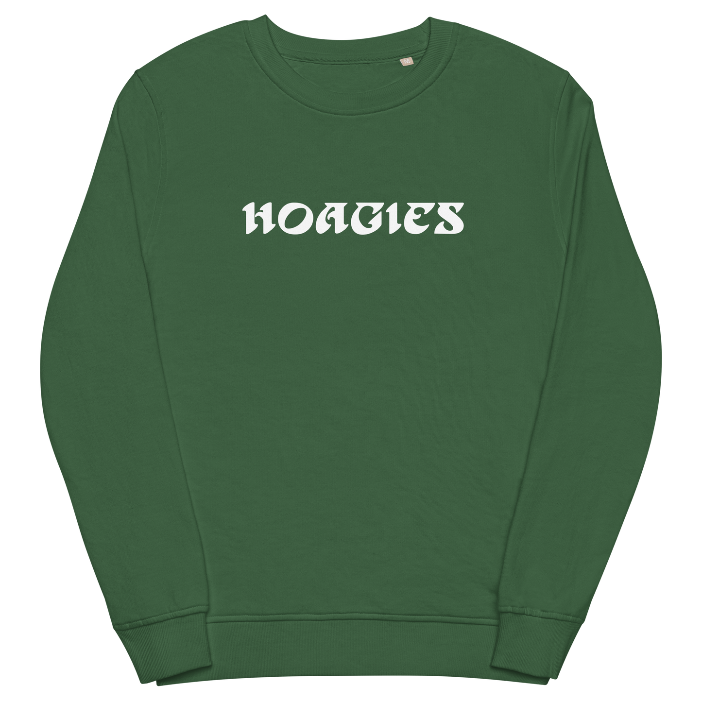 Hoagies Iggles Font in Philly Green Unisex organic sweatshirt