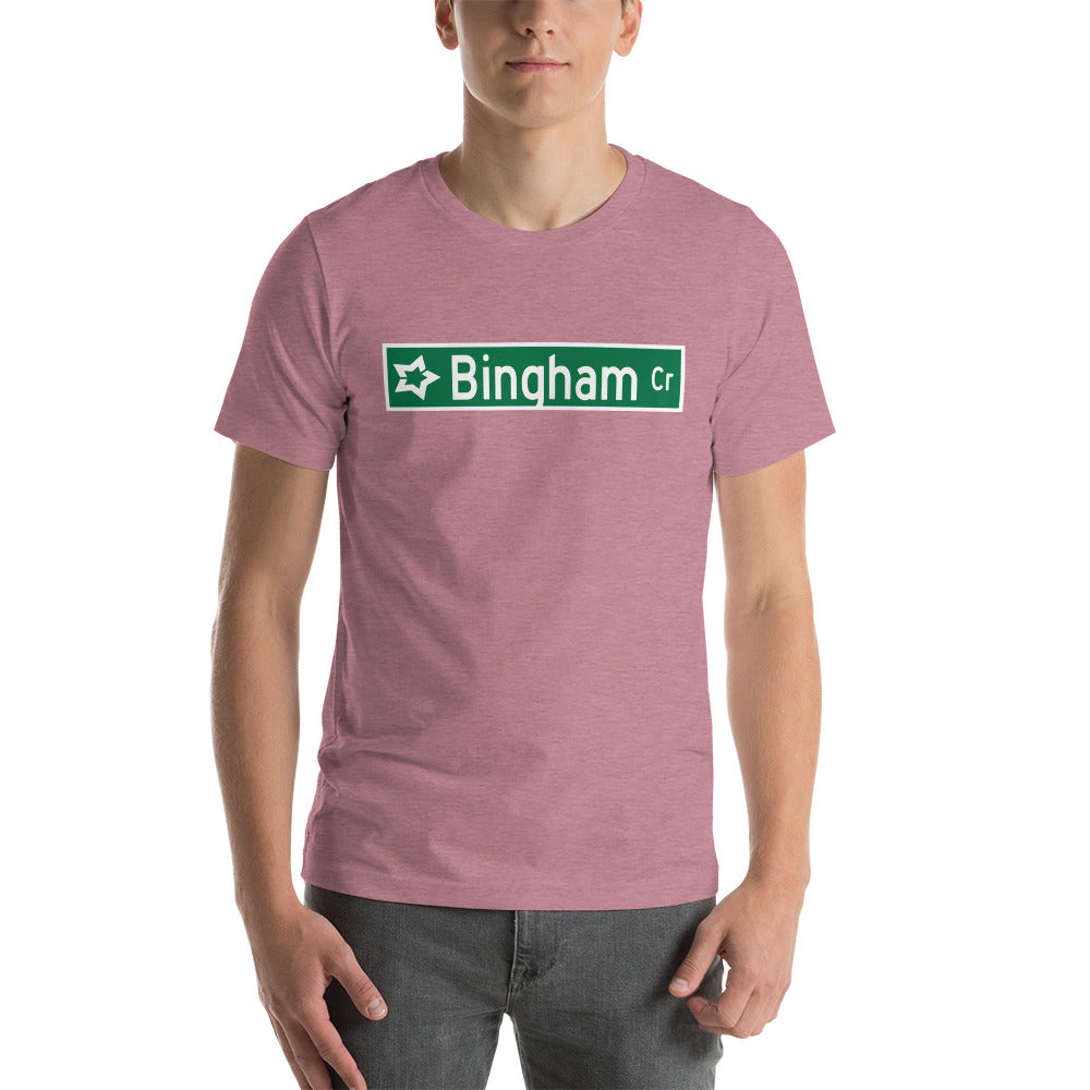 Bingham Circle new sign Unisex t-shirt